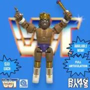 MACHO KING RANDY SAVAGE WT Ring Rats 5” Custom Articulated WWF Hasbro Style WWE