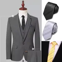 在飛比找momo購物網優惠-【拉福】斯坦多款窄版領帶6CM拉鍊領帶