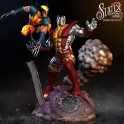 Wolverine & Colossus Resin Sculpture Statue Model Kit Unpainted/Unassembled