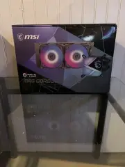 MSI MAG series CORELIQUID C240 AIO Liquid CPU cooler, 240mm Radiator, Dual 120