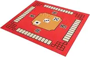 COSMEVIVI Mahjong Tablecloth Mahjong Table Pad Tile Game Tablecloths Board Game Table Mat Board Games Table Mat Universal Mahjong Mat Square Board Games Tablecloth Table Cloth Red