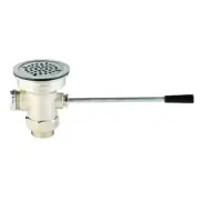 T&S Brass B-3972-VR Waste Drain Valve w/ Lever Handle - 3-1/2" Sink Opening
