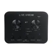 X7 Live Sound Card Microphone 20 Functions Voice Changer for Mobile Phone PC Computer Broadcast