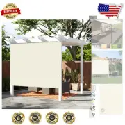 Beige Outdoor Shade Canopy 9' x 21' - Durable UV Protection for Gardens & Patios