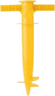 Beach Umbrella Sand Anchor Stand Holder One Size Fits All Beach UmbrellaUmbrella Ground Spike Base Holder-yellow