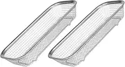[GANAZONO] Stuff Items 2pcs Stainless Steel Dishwasher Silverware Cutlery Basket Baking Sheet Dishwasher Bowl Basket Small Storage Basket Dishwasher Storage Holder Stuff Items