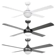 52" Stradbroke DC Ceiling Fan with Light in White, Black or Titanium