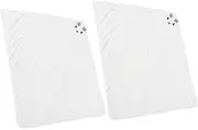 UPKOCH 2pcs Bath Towel Blanket Towels Swim Nappies Body Canopy Soap Sponges for Bath Beach Bathtub Bath Swaddle Towels Bath Seat White Coral Fleece