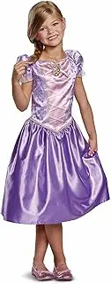 Disney Official Classic Rapunzel Dress Up for Girls, Rapunzel Costume Kids Fancy Dress, Tangled Dress Up for Girls Outfit, Princess Costumes for Girls, Costumes for Girls XS