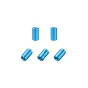 5 PC M3x10mm Round Aluminum Standoff Column Spacer Female Blue for DIY