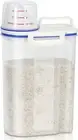 Rice Storage Bin Cereal Containers Dispenser with BPA Free Plastic + Airtight