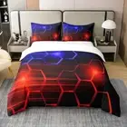 Duvet Cover for Kids Boys Girls Geometrical Comforter Cover Set