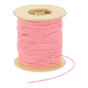 Elastic Cord, 2 mm Stretchy Elastic String 77 Yards Dark Pink