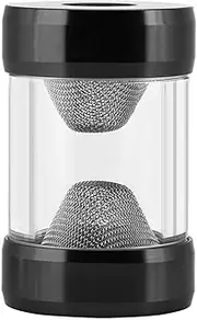 GOWENIC G1/4 Inner Thread Water Cooling Filter, Fine Screen Funnel Shaped Filter for Computer Water Cooling, Filter Impurities Compatibility Water Cooling Reservoir(Black)