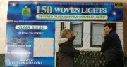 150 Woven Lights Shrub Blanket String to String Christmas Lights 4' x 6'