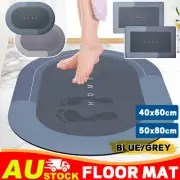 Non-Slip Super Absorbent Bath Floor Mat Bath Mat Soft Quick-Drying Diatom Mud AU