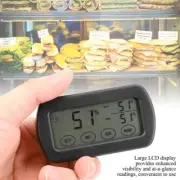 Digital Thermometer and Hygrometer with LCD Display, Room Temperature and Clock.