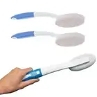 2Pcs/set 35cm Long Handle Pumice Stone Brush Scrubber Dry Dead Skin Remove