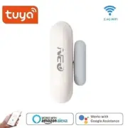 WIFI Smart Door Window Sensor Wireless Alarm Security For Alexa Google Home Tuya