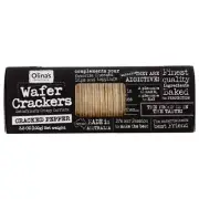 Cracker Wafer Crckd Peppr 3.5 Oz(Case Of 12) By Olinas Bakehouse
