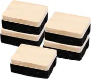 KAILIKETIY 5Pcs Felt Chalkboard Erasers for Whiteboards Wooden Design for Home Office Classroom Cleaning Exceptional Dust Removal Performance