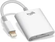 Lightning to SD Card Reader for iPhone/iPad, Vrythn Memory Card Reader
