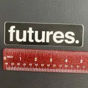 Futures Surfboard Fins Thruster Quad Black White OG VTG Surfing STICKER/DECAL