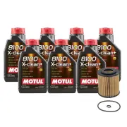 7L Motul 8100 X-CLEAN + 5W30 Wix Filter Motor Oil Change Kit API SN/CF