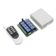 1 Set DC 12V Relay 433mhz 8CH wireless RF Remote Control Switch Accessories