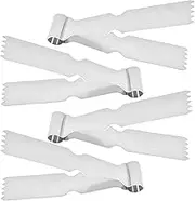 Pastry Scraper Cookie Press, 4 Cooking Tweezers for Crafting, Pie Maker Tongs, Kitchen Tools & Gadgets, Bread Dough Scrappers for Cookies Pie Crusts
