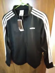 Adidas Women’s Sleeve 1/4 Zip Track Top Sz XL Black