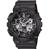 在飛比找Yahoo!奇摩拍賣優惠-G-SHOCK系列 強悍迷彩潮流雙顯電子錶(迷彩灰 GA-1