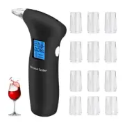 Police Digital Breath Alcohol Analyzer Tester LCD Breathalyzer Test Detector