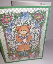 Vintage Lucy & Me Lucy Rigg Christmas Girl Paper Doll Greeting Card