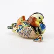 Kingspoint Designs Mandarin Duck Trinket Box with Matching Necklace