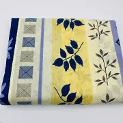 Vintage Mervyn's dual King Fitted Sheet Only yellow blue leaves