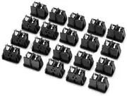 Audio Jack Plug Adapter Connector Electrical DIY Power Socket Outlet Set (20 Pcs in One Package, The Price is for 20 Pcs)