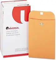 Universal 35260 Kraft Clasp Envelope, 28lb, #55, 6 x 9, Brown Kraft (Box of 100)