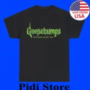 Goosebumps Green Slime Movie Men's Black T-Shirt Size S to 3XL