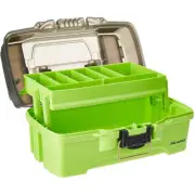 Plano 1-Tray Tackle Box with Dual Top Access Smoke Bright Green Fishing Gear
