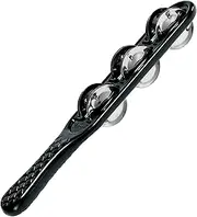 Meinl Percussion Headliner Jingle Stick - with Stainless Steel Jingles - Musical Instrument, Black (HJS1BK)