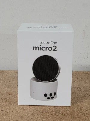 LECTROFAN MICRO 2 Sleep Sound Machine Bluetooth White Noise Travel White