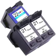 HP Compatible 21XL Remanufactured Inkjet Cartridge Set 2 3 Ink Cartridges