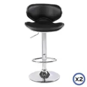 Hekate Faux Leather Mid High Back Bar Stool
