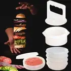 Hamburger Press Patty Maker Freezer Containers - All In One Package - 10 Pieces