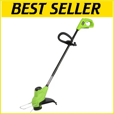 24V Lithium-Ion String Trimmer - 10" Cutting Width for Efficient Gardening