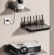 Wi Fi Router TV Projector Wall Mount Shelf Organizer Storage Holder Rack Stand