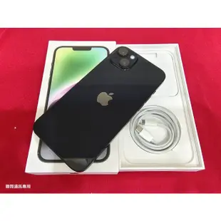 聯翔通訊 外觀如新 台灣過保固2023/10/6 黑色 Apple iPhone 14 Plus 128G※換機優先