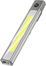 LED+COB Super Bright Flashligh USB-C Rechargeable Work Inspection Flashlight Pocket Penlight Torch for Emergency Lighting