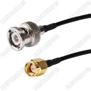 10Pcs 1M SMA male plug to BNC male pigtail cable RG174 for 3G/GSM/Wifi Antenna